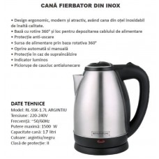 RL-SSK304-1.7L SILVER ROYALTY LINE Cana fierbator,..